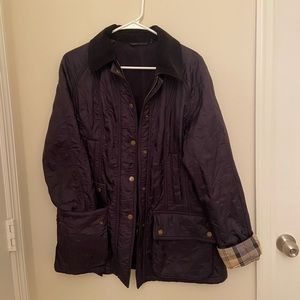 Barbour Jacket, Size 8, Navy